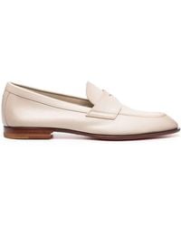 Santoni - Leather Penny Loafers - Lyst