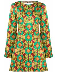 La DoubleJ - Spock Floral-Print Minidress - Lyst