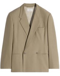Lemaire - Double-Breasted Tailored Jacket - Lyst