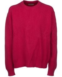 Laneus - Ribbed Crew-Neck Sweater - Lyst