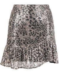 Liu Jo - Animal-print Embellished Mini Skirt - Lyst
