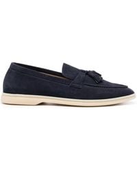 SCAROSSO - Leandro Tassel-Detail Suede Loafers - Lyst