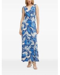 Morgan - Robe Longue Imprimée À Design Sans Manches - Lyst