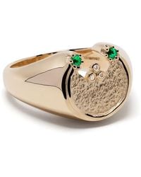 Pascale Monvoisin - 9Kt Mira Diamond And Emerald Ring - Lyst