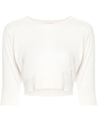 N°21 - Cropped-Pullover aus Schurwolle - Lyst
