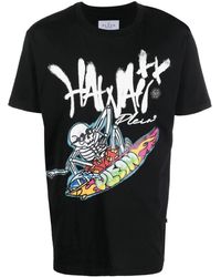 Philipp Plein - T-Shirt mit Hawaii-Print - Lyst