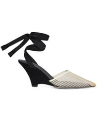 Jacquemus - Pointed-Toe Ribbon-Detail Sandals - Lyst