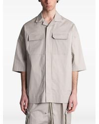 Rick Owens - Magnum Tommy Chest-Pockets Cotton Shirt - Lyst