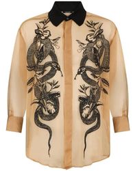 Roberto Cavalli - Shirt With Snakes - Lyst