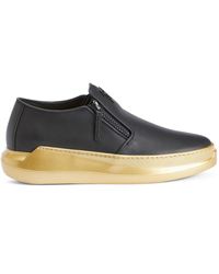 Giuseppe Zanotti - Conley Zip-up Leather Loafers - Lyst