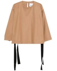 Erika Cavallini Semi Couture - Round-Collar Blouse - Lyst