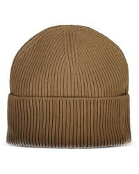 GANT - Wool Ribbed Beanie Hat - Lyst