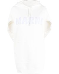 Marni - Logo-print Short-sleeve Hoodie - Lyst
