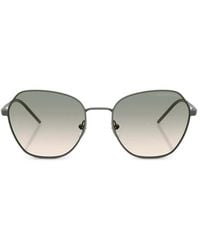 Emporio Armani - Geometric-Frame Sunglasses - Lyst