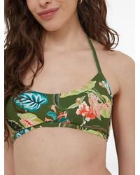 Liu Jo - Floral-Print Halterneck Bikini Top - Lyst