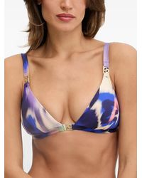 Chantelle - Sauvage Abstract-Print Bikini Top - Lyst