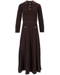 Michael Kors - Long-Sleeves Midi Dress - Lyst