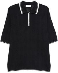 Laneus - Contrasting-Trim Polo Shirt - Lyst