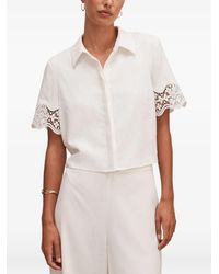 EVER NEW - Skye Lace-Trim Shirt - Lyst