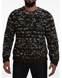 Dolce & Gabbana - Pull Fatto A Mano À Effet Moucheté - Lyst