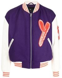 Y-3 - Graphic-Print Bomber Jacket - Lyst