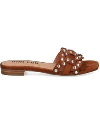 Bibi Lou - Studded Woven Sandals - Lyst