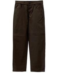 Moncler - Straight Broek Met Logopatch - Lyst