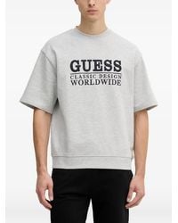 Guess - Logo-Embroidered Short-Sleeve T-Shirt - Lyst