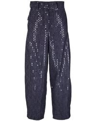 ODEEH - Sequin-Embellished Trousers - Lyst