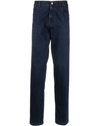 Canali - Mid-rise Straight-leg Jeans - Lyst