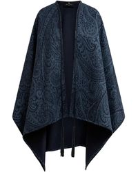 Etro - Tassel-Detail Jacquard Cape - Lyst