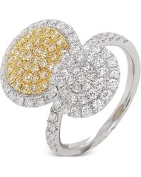 HYT Jewelry - 18Kt And Platinum Diamond Ring - Lyst