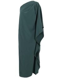 Gianluca Capannolo - One-Shoulder Draped Midi Dress - Lyst