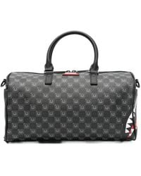 Sprayground - Check-Pattern Shark Holdall - Lyst
