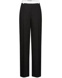 KARL LAGERFELD - Contrast-Satin Tailored Trousers - Lyst