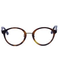 Jimmy Choo - Lunettes De Soleil À Monture Ronde Et Détail Pailleté - Lyst