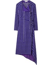 Tory Burch - Jacquard Midi Dress - Lyst