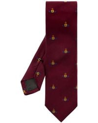 Vivienne Westwood - Orb-Embroidered Silk Tie - Lyst