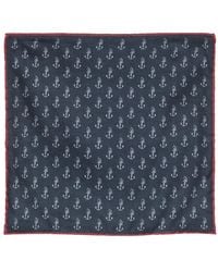Brunello Cucinelli - Anchor-print Silk Scarf - Lyst