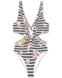 CAMILLA - Badeanzug Mit Grafischem Print - Lyst