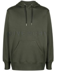 Givenchy - 4G-Embroidered Cotton Hoodie - Lyst