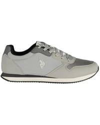 U.S. POLO ASSN. - Logo-Embroidered Panelled Sneakers - Lyst
