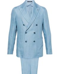 Tagliatore - Pinstriped Double-breasted Suit - Lyst