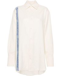 JW Anderson - Logo-stripe Cotton Blend Shirt - Lyst