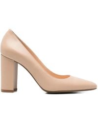 SERGIO MORETTI FIRENZE - Pointed-Toe Block-Heel Pumps - Lyst
