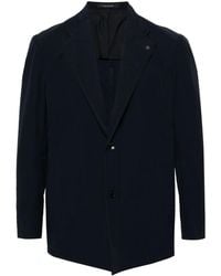 Tagliatore - Notched-Lapels Single-Breasted Blazer - Lyst