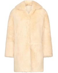 Loulou de Saison - Ruben Spread-Collar Lamb-Fur Coat - Lyst