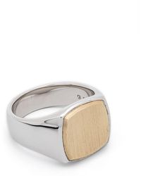 Tom Wood - 9kt yellow gold Cushion ring - Lyst