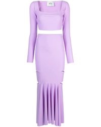 Atu Body Couture - Cut-Out Pleated Top And Skirt Set - Lyst