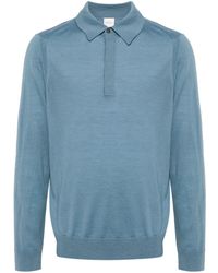 Paul Smith - Knit Long-sleeve Polo Shirt - Lyst